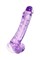 Реалистичный фаллоимитатор, TPE, фиолетовый, 21 см 351054