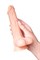 Реалистичный фаллоимитатор, TPE, телесный, 19 см 351017