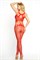 Костюм-сетка и стринги Candy Girl Jazmyn, красные, OS 843022-RED-OS