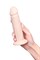 Фаллоимитатор RealStick Silicone Jared L, сайлекспан, телесный, 18 см 9420011