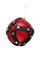 Новогодний шар Pecado BDSM, с клепками, матовый, красный, 10 см 13002-00
