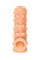 Насадка KOKOS реалистичная с дополнительной стимуляцией, TPE, телесная, 12 см NS 006-M