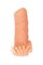 Насадка KOKOS реалистичная с дополнительной стимуляцией, TPE, телесная, 10 см NS 005-S