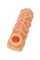 Насадка KOKOS реалистичная с дополнительной стимуляцией, TPE, телесная, 14 см NS 004-L