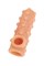 Насадка KOKOS реалистичная с дополнительной стимуляцией, TPE, телесная, 14 см NS 003-L