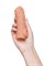 Насадка KOKOS реалистичная с дополнительной стимуляцией, TPE, телесная, 14 см NS 002-L