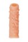 Насадка KOKOS реалистичная с дополнительной стимуляцией, TPE, телесная, 12 см NS 002-M
