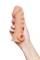 Насадка KOKOS реалистичная с дополнительной стимуляцией, TPE, телесная, 17,6 см CS.008-L