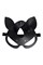 Маска Pecado BDSM, с ушками кошки, натуральная кожа, черный 7214