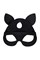 Маска Pecado BDSM, с ушками кошки, натуральная кожа, черный 7214